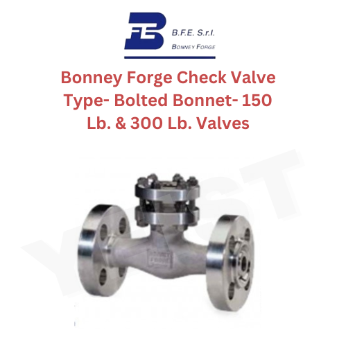 Bonney Forge Check Valve Type- Bolted Bonnet- 150 Lb. & 300 Lb. Valves