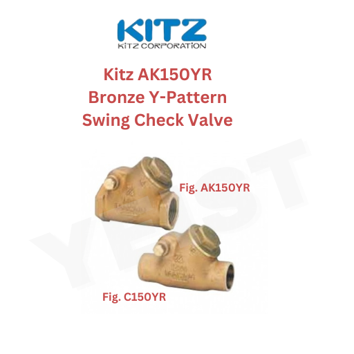 Kitz AK150YR Bronze Y-Pattern Swing Check Valve